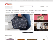 Tablet Screenshot of lesensdeschoses.com